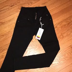 High waisted jeans